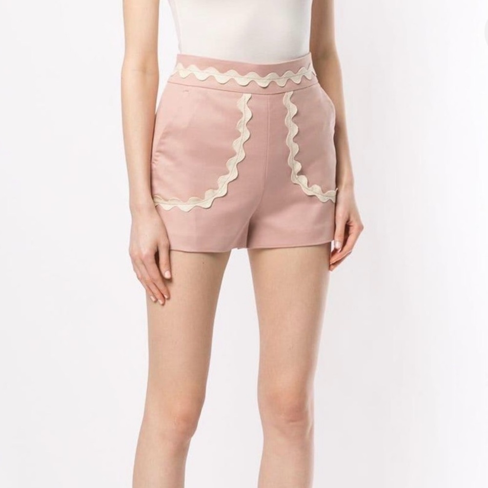 Red Valentino Fiamma Cotton Shorts